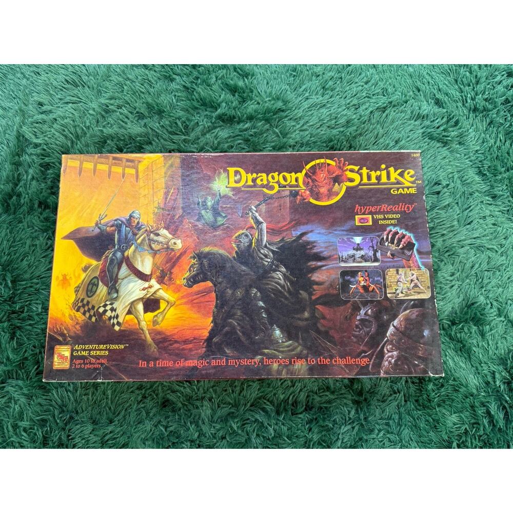 1993 TSR Dungeons & Dragons Dragon Strike Board Game NO VHS 99% Complete